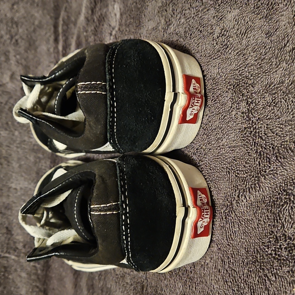 Vans Classic Black and White Low-Tops Womens Sz 6 - Picture 4 of 6